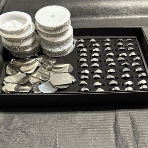 Silver stainless steel Jewelry Making Kit